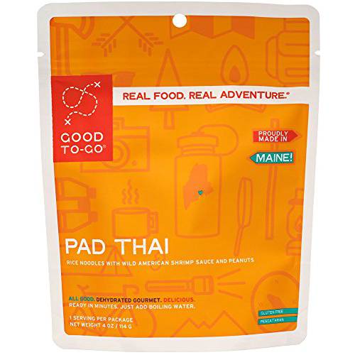 GOOD TO-GO Pad Thai | Dehydrated Backpacking and Camping Food | Lightweight | Easy to Prepare