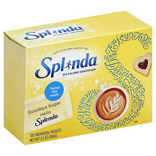 SPLENDA No Calorie Sweetener, Single-Serve Packets (100 Count), 3.5 Ounce