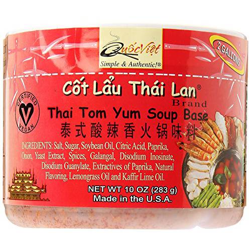 Quoc Viet Foods Thai Tom Yum Flavored Soup Base 10oz Cot Lau Thai Lan Brand