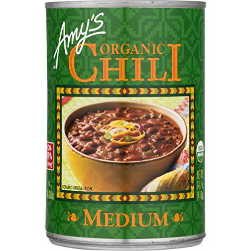 Amy’s Chili, Medium Spice, Gluten Free & Organic Vegetarian Chili, 14.7 Oz
