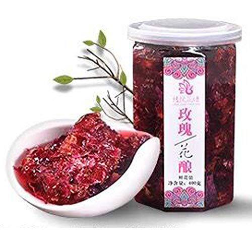 Rose Petal Jam All Natural Yunnan Jam Pure Rose Blended with Honey Yunnan Preserved Rose Tea 14.1 oz jar