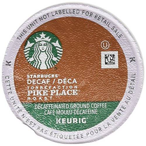 Starbucks Coffee K-Cup Pods, Decaf Pike Place Roast, Medium Roast Decaffeinated Coffee, Keurig Genuine K-Cup Pods, 24 CT K-Cups Per Box (Pack of 3 Boxes)
