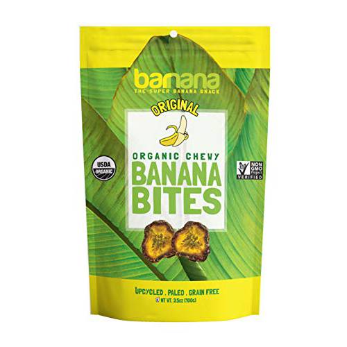 Barnana Organic Chewy Banana Bites, Original, 3.5 Ounce (Pack of 1) - Packaging May Vary