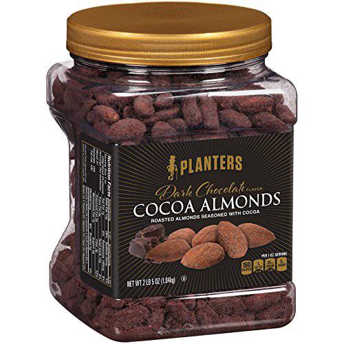 Planters Dark Chocolate Flavor Cocoa Almonds (37oz Canister)
