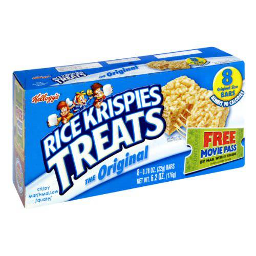 Kellogg’s Rice Krispies Original Treats 8 (0.78OZ BARS) NET WT 6.2 OZ