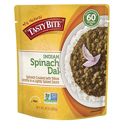 Tasty Bite Spinach Dal Microwaveable Ready to Eat Entrée, 10 Ounce Pouches (Pack of 6)
