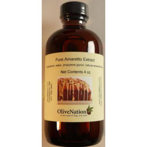 OliveNation Amaretto Flavor, Almond-Based, Water Soluble, Sugar Free, Gluten Free - 4 ounces