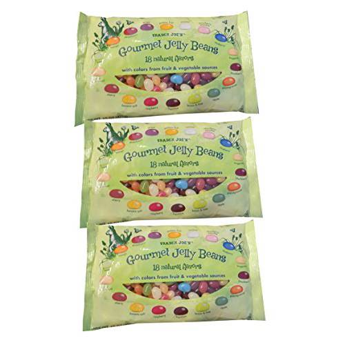 Trader Joe’s Gourmet Jelly Beans 18 Natural Color & Flavors 3 Bags - 15 oz each