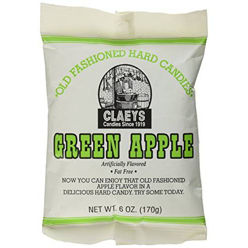 Claey’s, Old Fashioned Hard Candy Green Apple, 6 Ounce Bag