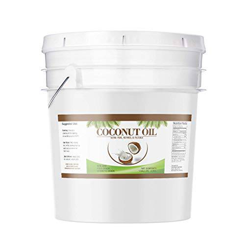 Pure Original Ingredients Coconut Oil (1 Gallon) Always Pure, Refined & Filtered, Deodorized, No Coconut Flavor or Scent