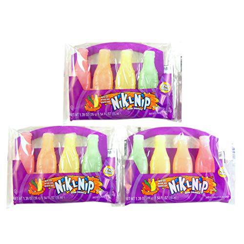 Nik-L-Nip Mini Drinks Candy, 1.39 Ounce, Pack of 3