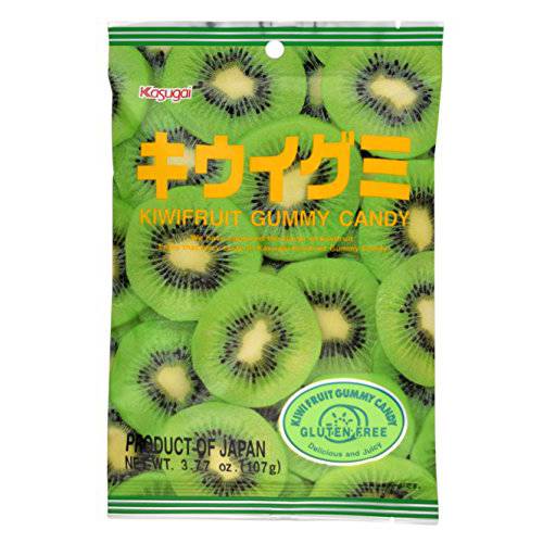 Kasugai Kiwi Gummy Candy 3.77oz (3 Pack)