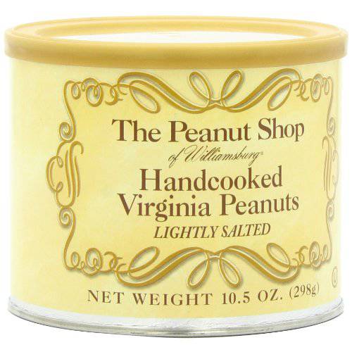 The Peanut Shop of Williamsburg Handcooked Lightly Salted Virginia Peanuts, 10.5 oz (Pack of 3)