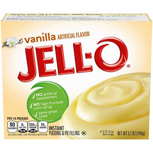 Jell-O Instant Pudding & Pie Filling, Vanilla, 5.1 oz