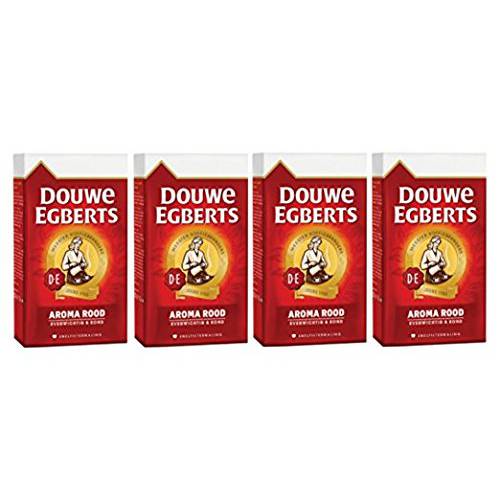 Douwe Egberts Aroma Rood Ground Coffee, 17.6-Ounce (Pack of 4)