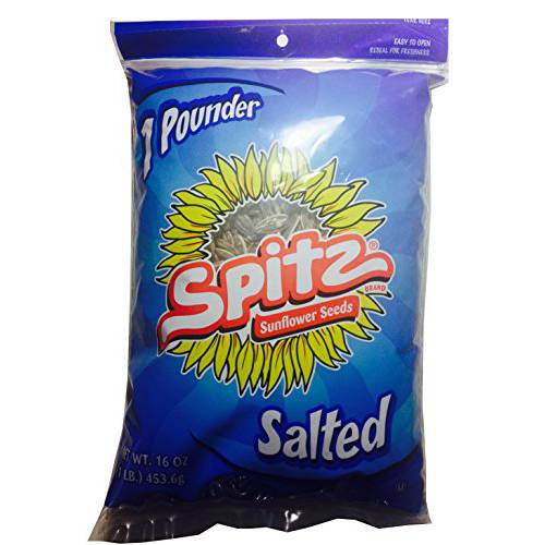 Spitz Sunflower Seeds, Salted 1 Pound Bag (Single)