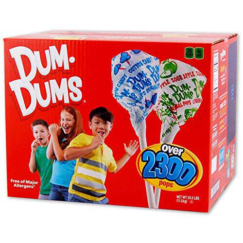 Dum Dums Original Pops, 2,300-Count Bulk Box