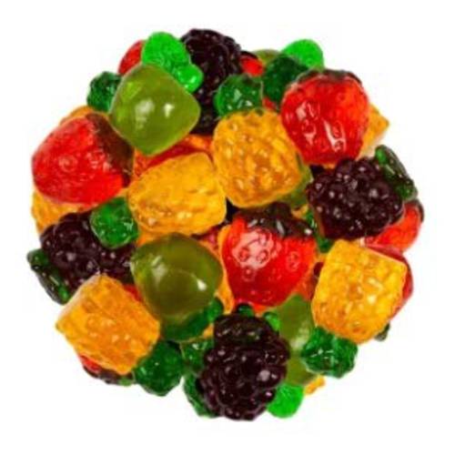 FirstChoiceCandy 3D Gummy Fruit Juicy Candy (Assorted Fruit, 2 Pound)