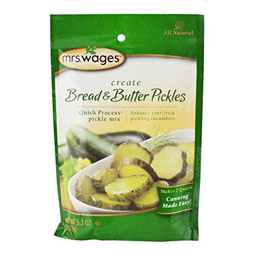 Mrs. Wages Bread & Butter Pickle Mix, 5.3 Oz. Package (Pack of 4)