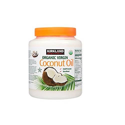 Kirkland Signature Organic Virgin Coconut Oil Cold Pressed Unrefined, 84 Fl Oz