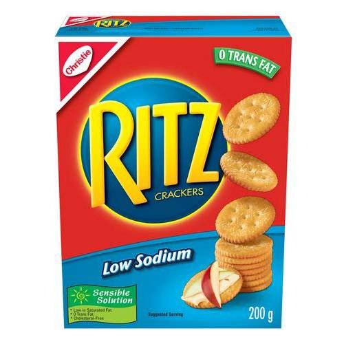 Ritz Low Sodium Crackers 0 Trans Fat 200g from Canada