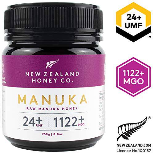 New Zealand Honey Co. Raw Manuka Honey UMF 24+ / MGO 1122+, UMF Certified / 8.8oz