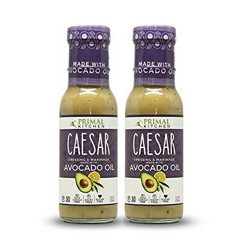 Primal Kitchen - Caesar, Avocado Oil-Based Dressing and Marinade, Whole30 and Paleo Approved, 2 Count