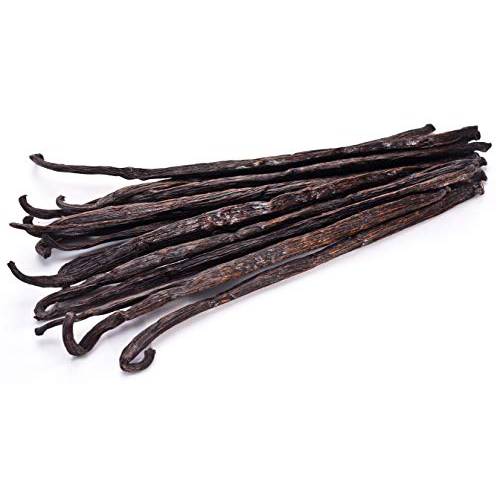 25 Vanilla Beans - Whole Extract Grade B Pods for Baking, Homemade Extract, Brewing, Coffee, Cooking - (Tahitian)