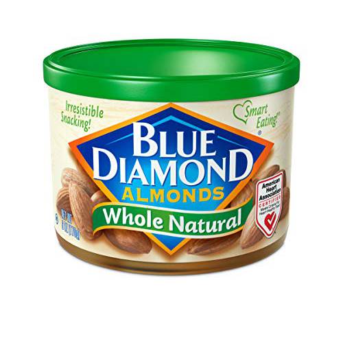 Blue Diamond Almonds, Raw Whole Natural, 6 Ounce (Pack of 1)