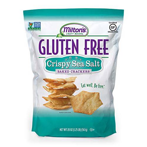 Milton’s Gluten Free Crackers (Crispy Sea Salt). Crispy & Gluten-Free Grain Baked Crackers (20 oz).