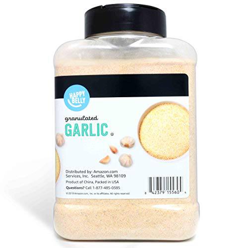 Amazon Brand - Happy Belly Granulated Garlic, 24 Ounces