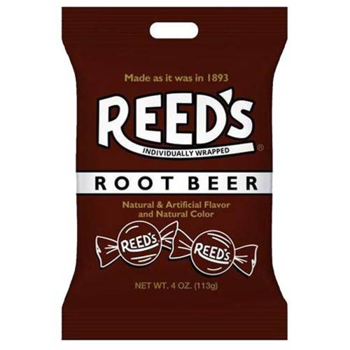 Old-Fashioned Reed’s Root Beer Hard Candy, 4 oz. Bag
