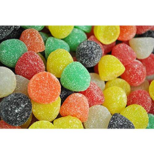 FirstChoiceCandy Giant Gumdrops Assorted Sugar Sanded Gum Drops In A Resealable Bags 5 LB