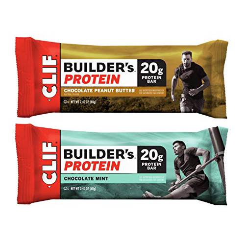 Clif Builder’s Protein Bars Variety 9 Pack Mint & 9 Peanut Butter