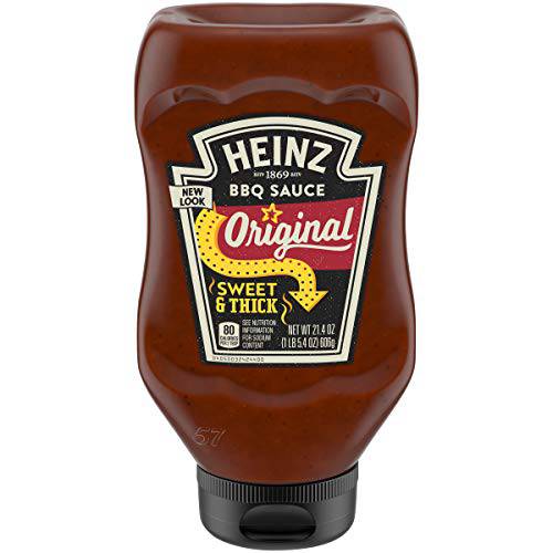 Heinz Original Sweet & Thick BBQ Barbecue Sauce (6 ct Pack, 21.4 oz Bottles)