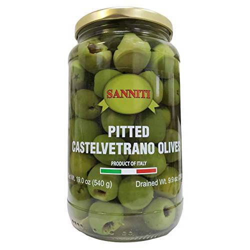 Sanniti Pitted Castelvetrano Olives - 19 Ounce Jar