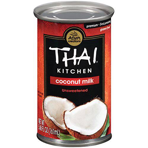 Thai Kitchen Gluten Free Unsweetened Coconut Milk (Keto Friendly), 5.46 fl oz (Pack of 24)