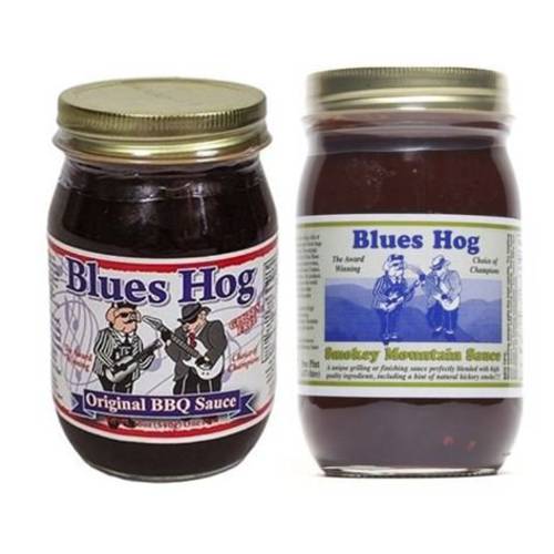 Blues Hog Original BBQ Sauce 16 oz Blues Hog Smokey Mountain Sauce - 16 oz (Combo Pack)