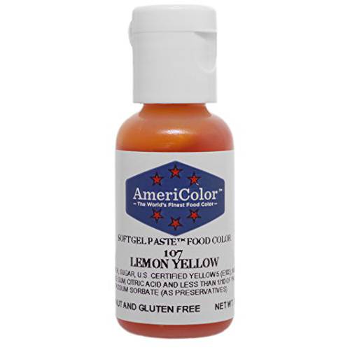 Americolor Soft Gel Paste Food Color.75-Ounce, Lemon Yellow