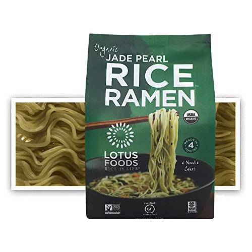 Lotus Foods Organic Quick-Cook Jade Pearl Rice Ramen Noodles, Heirloom, 10 Oz, 6 Count