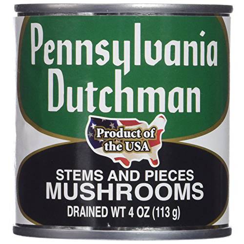 Pennsylvania Dutchman Canned Mushrooms - 12/4 oz. cans