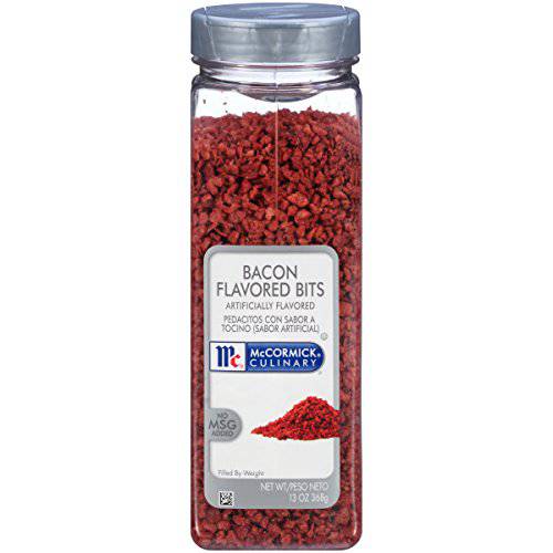 McCormick Culinary Bacon Flavored Bits, 3.5 lb - One 3.5 Pound Container of Plant-Based Bacon Bits for Toppings on Salads, Soups, Potatoes, Vegetarian Dishes, and More