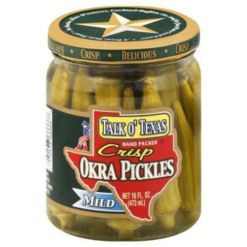 Talk O Texas Okra Pickled Mild (2 count) (Pack of 2)