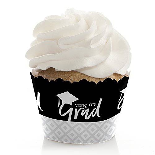 Red Grad - Best is Yet to Come - Red Graduation Party Decorations - Party Cupcake Wrappers - Set of 12