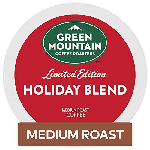 Green Mountain Coffee Roasters Holiday Blend, Single-Serve Keurig K-Cup Pods, Medium Roast Coffee, 72 Count