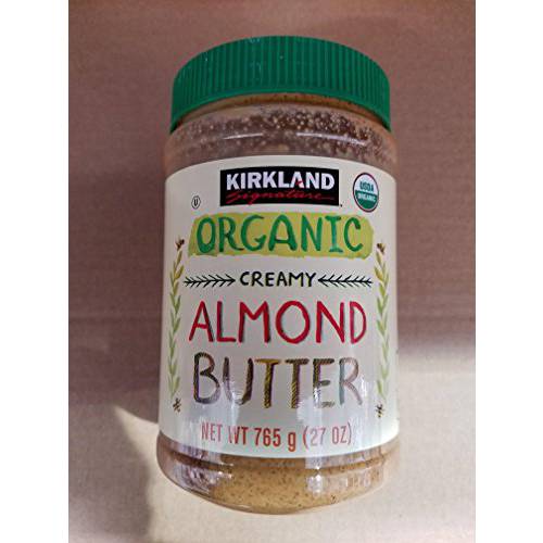 Kirkland Signature Organic Creamy Almond Butter, 27 Ounce, Pack of One