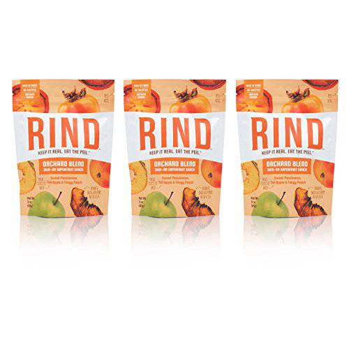 RIND Snacks Tangy Kiwi Dried Fruit Superfood, High Fiber, Vegan, Paleo, Non-GMO, 3oz, 3 Pack