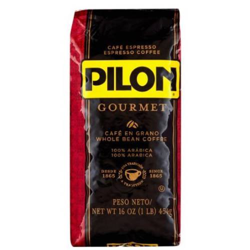 Pilon Gourmet Espresso Whole Bean, 16-Ounce Bags (Pack of 2)