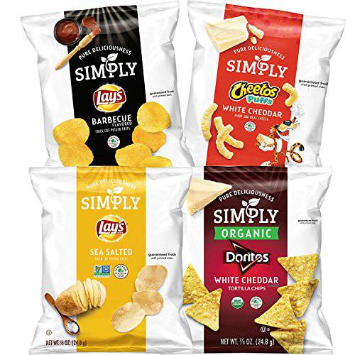 Simply Doritos White Cheddar, 0.875 Ounce (Pack of 36)