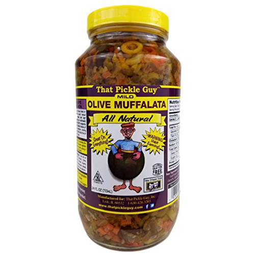 That Pickle Guy New Orleans Style Classic Olive Muffalata, Gluten, Sugar-Free, All Natural, Vegan, Best with any Deli, Rich in Flavor USA Made, 24-oz
